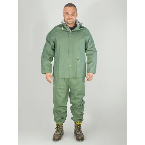 Bormann Αδιάβροχο Ανδρικό Κουστούμι Εργασίας Πράσινο