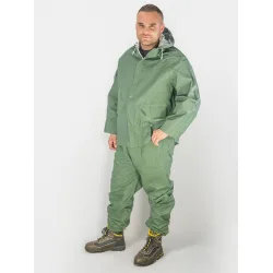 Bormann Αδιάβροχο Ανδρικό Κουστούμι Εργασίας Πράσινο