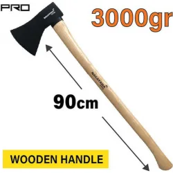 Nakayama 056478 Τσεκουροβαριά Μήκους 90cm και Βάρους 3000gr με Ξύλινη Λαβή