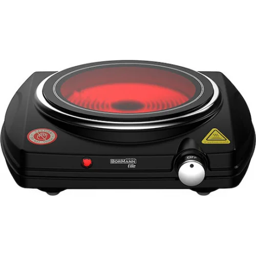 Bormann BEP3110 Επιτραπέζια Εστία Κεραμική Μονή Μαύρη