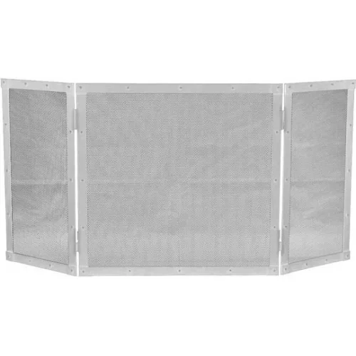 Bormann Μεταλλικό Προστατευτικό Τζακιού με 3 Φύλλα 102x51cm Ασημί