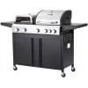 Bormann BBQ5060 Ψησταριά Υγραερίου Σχάρας 53x45εκ. με 5 Εστίες 20.5kW και Πλαϊνό Μάτι