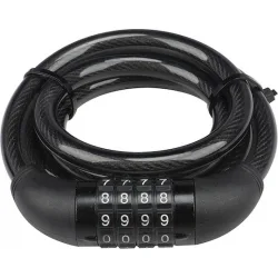 Bormann Αντικλεπτική Κουλούρα Μοτοσυκλέτας με Μήκος 120εκ. Μαύρο Χρώμα