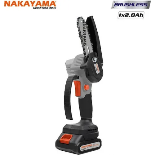 Nakayama EC1040 Κλαδευτικό Αλυσοπρίονο Μπαταρίας 1x2Ah Brushless 21V 0.825kg με Λάμα 10cm