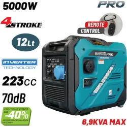 Bormann BGB2050 Αθόρυβη Γεννήτρια Βαλιτσάκι Inverter Βενζίνης Τετράχρονη με Μέγιστη Ισχύ 6.9kVA