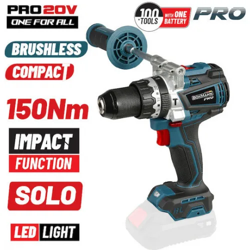 Bormann Pro BBP5145 Κρουστικό Δραπανοκατσάβιδο Μπαταρίας Solo Brushless 20V