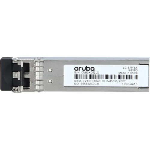 HPE Aruba 1G SFP LC SX 500m OM2 MMF Transceiver (J4858D)