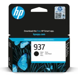 HP 937 Γνήσιο Μελάνι Εκτυπωτή InkJet Μαύρο (4S6W5NE)
