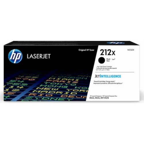 HP 212X Γνήσιο Toner Laser Εκτυπωτή Μαύρο High Yield 13000 Σελίδων (W2120X)