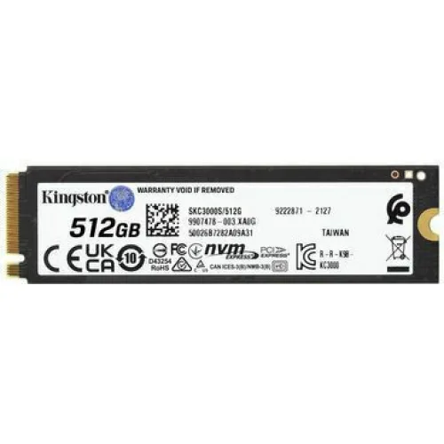 Kingston KC3000 SSD 512GB M.2 NVMe PCI Express 4.0