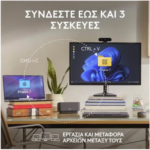 Logitech MX Anywhere 3S Ασύρματο Bluetooth Ποντίκι Graphite