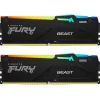 Kingston Fury Beast RGB DDR5 32GB RAM με 2x16GB Modules και Ταχύτητα 6000 για Desktop