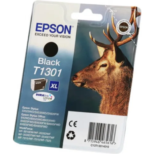 Epson T1301XL Γνήσιο Μελάνι Εκτυπωτή InkJet Μαύρο (C13T13014012 C13T13014010)
