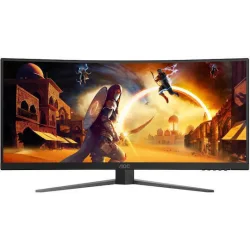 AOC CU34G4Z Ultrawide VA HDR Curved Monitor 34" QHD 3440x1440 240Hz με Χρόνο Απόκρισης 0.5ms GTG