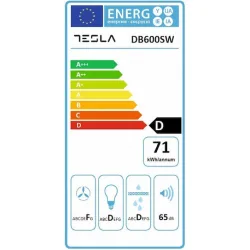Tesla DB600SW Ελεύθερος Απορροφητήρας 60cm Λευκός