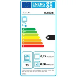 Tesla Φούρνος άνω Πάγκου 73lt Π59.5εκ. Μαύρος