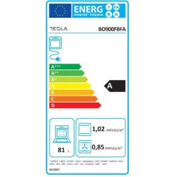 Tesla Φούρνος άνω Πάγκου 81lt Π60εκ. Μαύρος