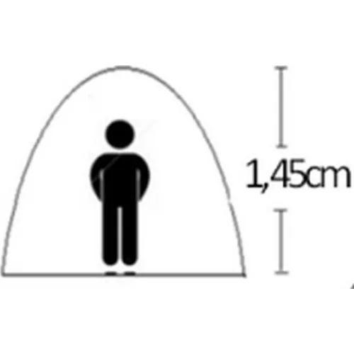 Campus Αυτόματη Σκηνή Camping Igloo Πράσινη 3 Εποχών για 5 Άτομα 240x210x145εκ.