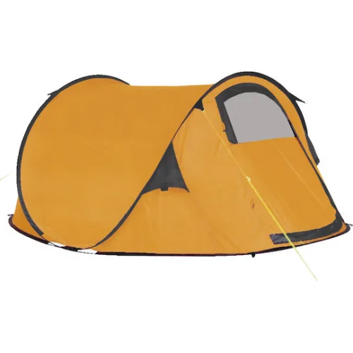 Campus Belize Καλοκαιρινή Σκηνή Camping Pop Up Πορτοκαλί για 3 Άτομα 180x235x100εκ.