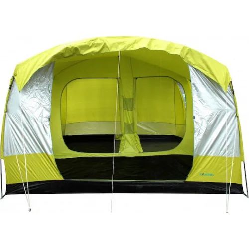 Campus Καλοκαιρινή Σκηνή Camping Τούνελ Πράσινη με Διπλό Πανί για 7 Άτομα 400x330x220εκ.