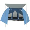 Campus Καλοκαιρινή Σκηνή Camping Igloo Μπλε με Διπλό Πανί για 6 Άτομα 360x240x200εκ.