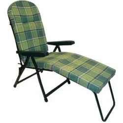 Campus Ξαπλώστρα-Πολυθρόνα Παραλίας με Ανάκλιση 6 Θέσεων Πράσινη 60εκ.