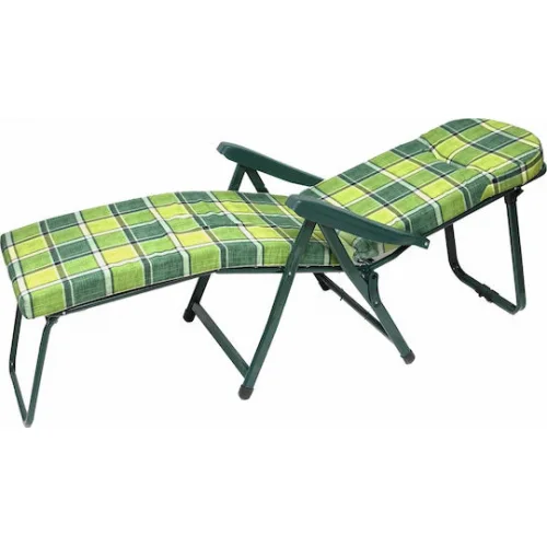 Campus Ξαπλώστρα-Πολυθρόνα Παραλίας με Ανάκλιση 6 Θέσεων Πράσινη 60εκ.