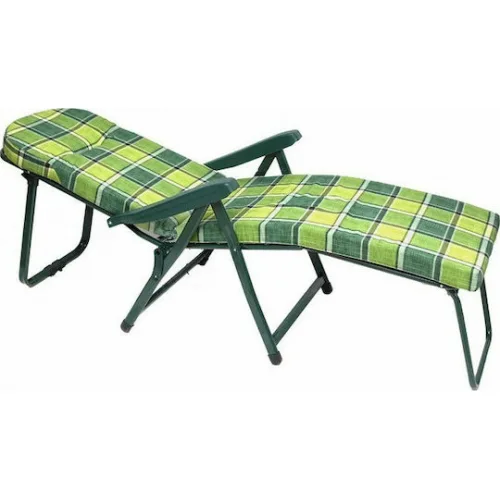 Campus Ξαπλώστρα-Πολυθρόνα Παραλίας με Ανάκλιση 6 Θέσεων Πράσινη 60εκ.