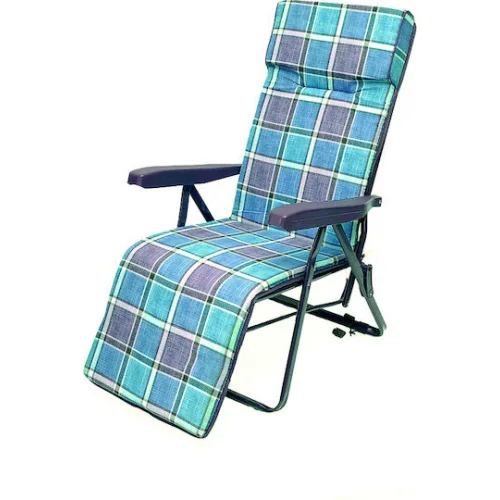 Campus Ξαπλώστρα-Πολυθρόνα Παραλίας με Ανάκλιση Πολλαπλών Θέσεων Πράσινη 55x58εκ.