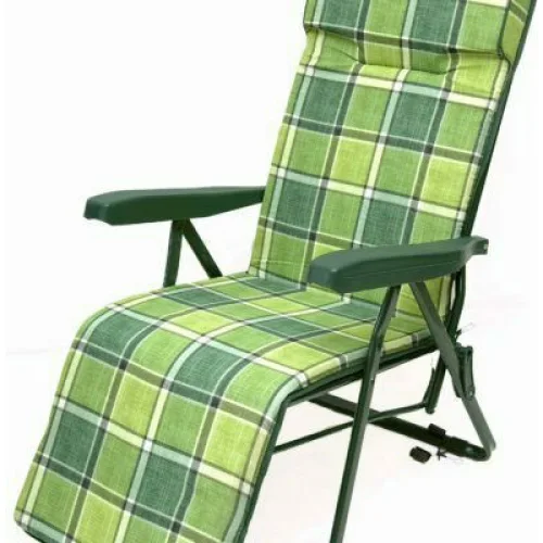 Campus Ξαπλώστρα-Πολυθρόνα Παραλίας με Ανάκλιση Πολλαπλών Θέσεων Πράσινη 55x58εκ.