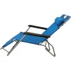 Campus Ξαπλώστρα-Πολυθρόνα Παραλίας με Ανάκλιση 4 Θέσεων Μπλε 60εκ.