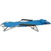 Campus Ξαπλώστρα-Πολυθρόνα Παραλίας με Ανάκλιση 4 Θέσεων Μπλε 60εκ.