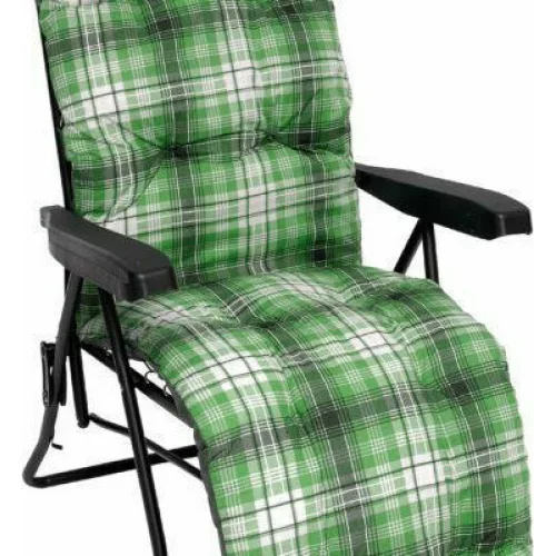 Velco 152-9014 Ξαπλώστρα-Πολυθρόνα Παραλίας με Ανάκλιση Πολλαπλών Θέσεων Πράσινη 104x48εκ.