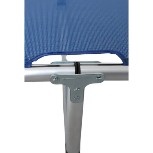 Campus Ξαπλώστρα Παραλίας Μπλε Πτυσσόμενη Αλουμινίου 198x62x25εκ.