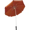 Campus Σπαστή Ομπρέλα Θαλάσσης Διαμέτρου 2m με UV Προστασία και Αεραγωγό Orange