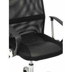 Καρέκλα Διευθυντική με Μπράτσα Μαύρη Campus