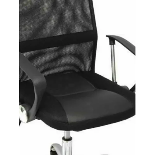 Καρέκλα Διευθυντική με Μπράτσα Μαύρη Campus