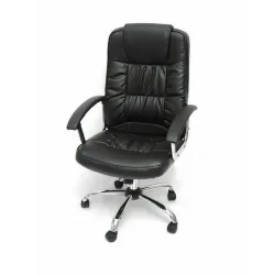 Καρέκλα Γραφείου με Ανάκλιση Μαύρη Velco