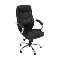 Καρέκλα Διευθυντική με Ανάκλιση Μαύρη Velco