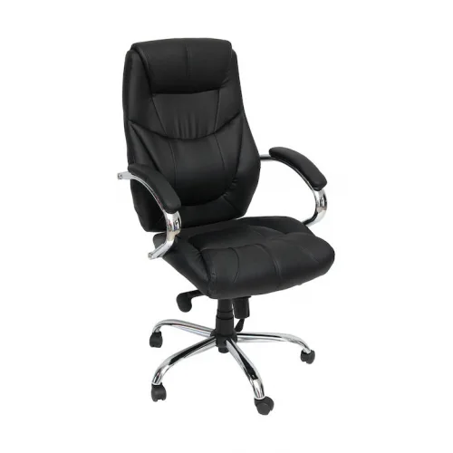 Καρέκλα Διευθυντική με Ανάκλιση Μαύρη Velco