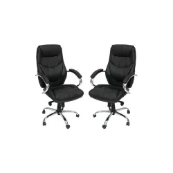 Καρέκλα Διευθυντική με Ανάκλιση Μαύρη Velco