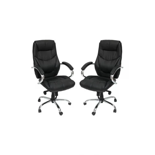 Καρέκλα Διευθυντική με Ανάκλιση Μαύρη Velco