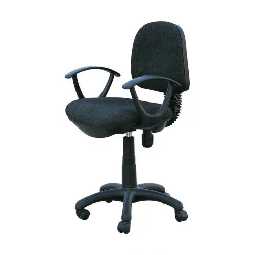 Παιδική Καρέκλα Γραφείου Με Μπράτσα Μαύρη 57x47x92εκ.