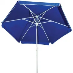 Campus Σπαστή Ομπρέλα Θαλάσσης Διαμέτρου 2m με UV Προστασία και Αεραγωγό Μπλε