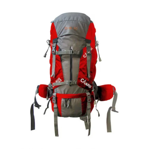 Campus Peak Ορειβατικό Σακίδιο 65lt Αδιάβροχο Κόκκινο