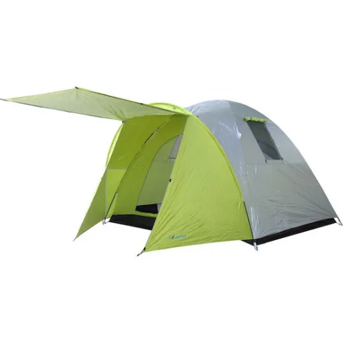 Campus Καλοκαιρινή Σκηνή Camping Igloo Γκρι με Διπλό Πανί για 5 Άτομα 240x240x175εκ.