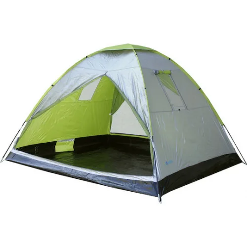 Campus Καλοκαιρινή Σκηνή Camping Igloo Πράσινη για 6 Άτομα 280x240x185εκ.