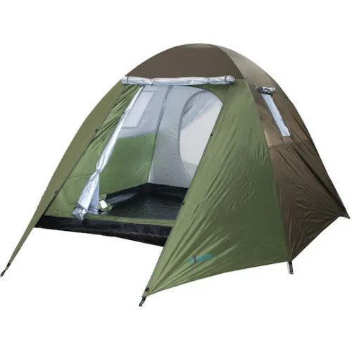 Campus Curacao Καλοκαιρινή Σκηνή Camping Igloo Πράσινη για 5 Άτομα 210x240x175εκ.