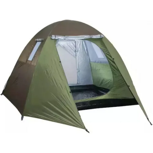 Campus Curacao Καλοκαιρινή Σκηνή Camping Igloo Πράσινη για 5 Άτομα 210x240x175εκ.