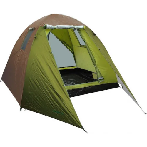 Campus Curacao Καλοκαιρινή Σκηνή Camping Igloo Πράσινη για 5 Άτομα 210x240x175εκ.